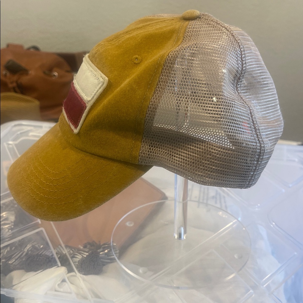 Texas Flag Patch Cap Mustard Yellow - image 2